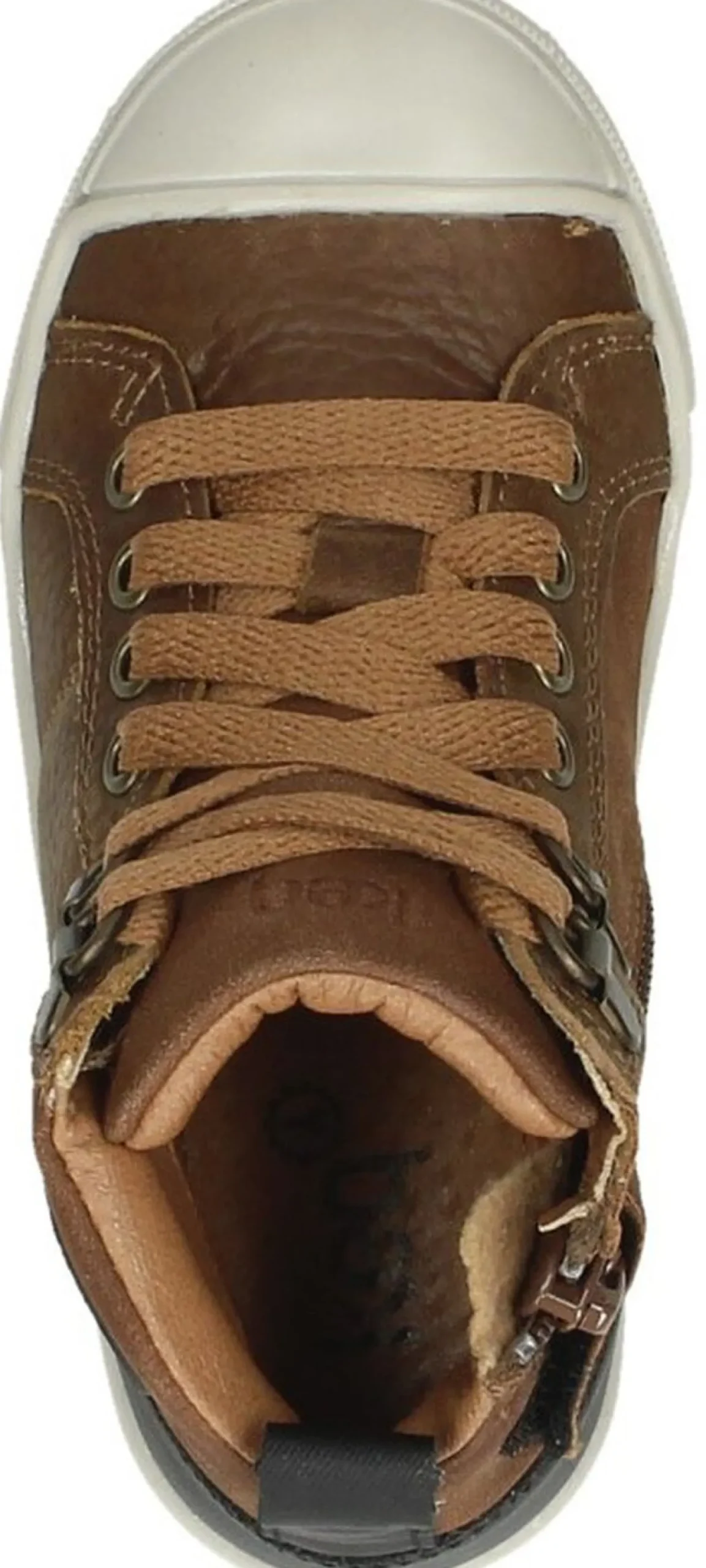 Keq Veterschoenen Hoog Cognac Outlet