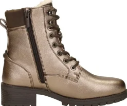 Mustang Veterschoenen Hoog Goudkleur New