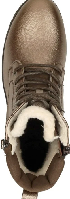 Mustang Veterschoenen Hoog Goudkleur New