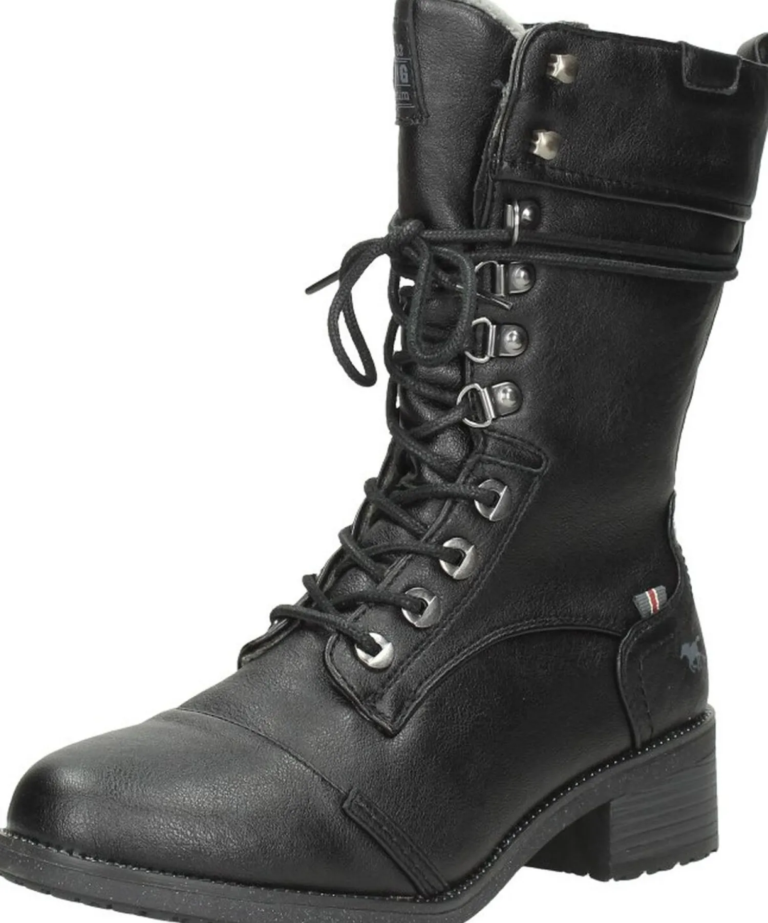 Mustang Veterschoenen Hoog Zwart Online
