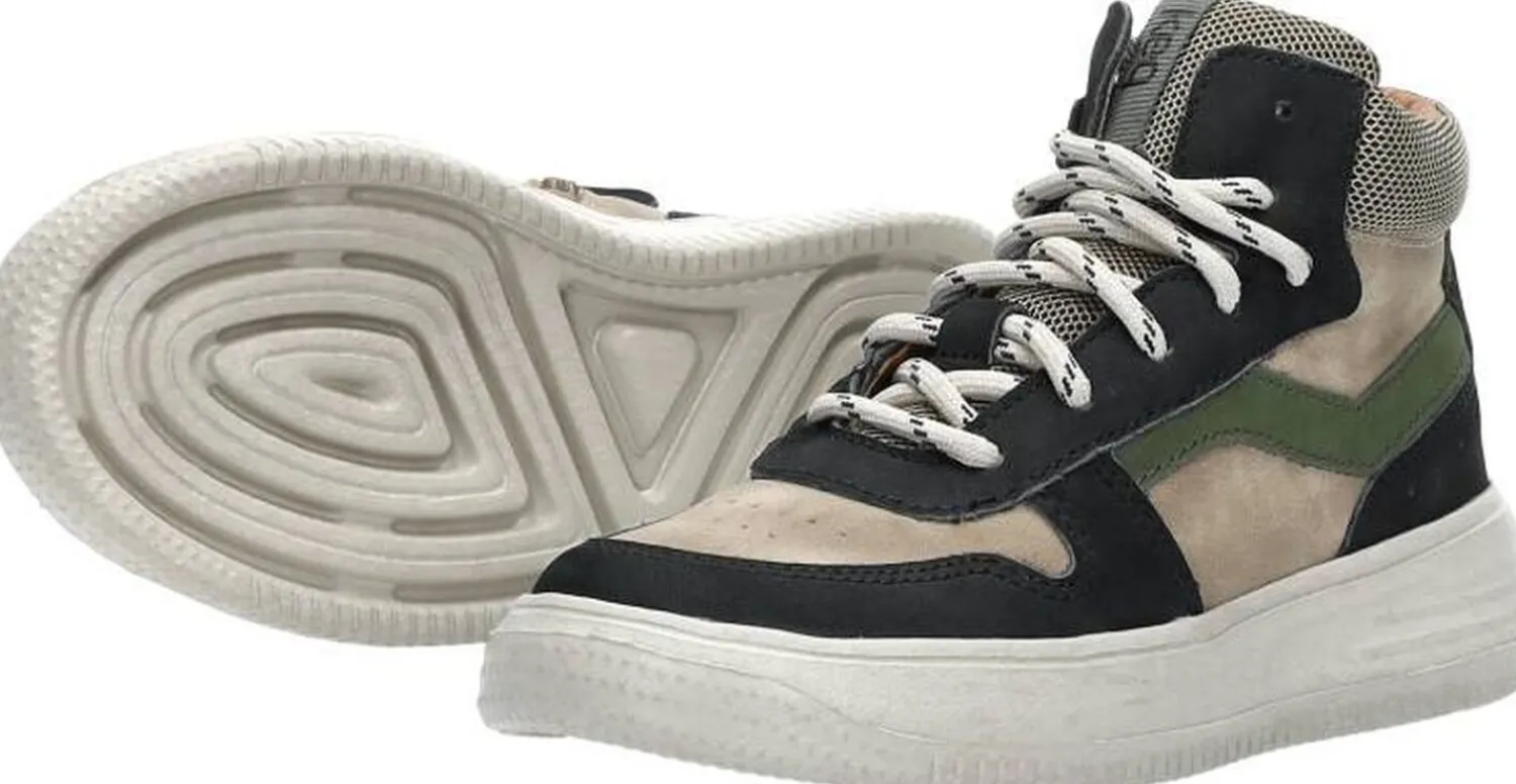 Keq Veterschoenen Hoog Zwart Fashion