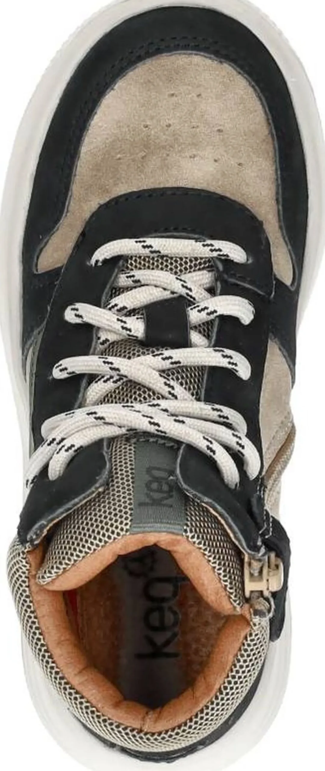 Keq Veterschoenen Hoog Zwart Fashion