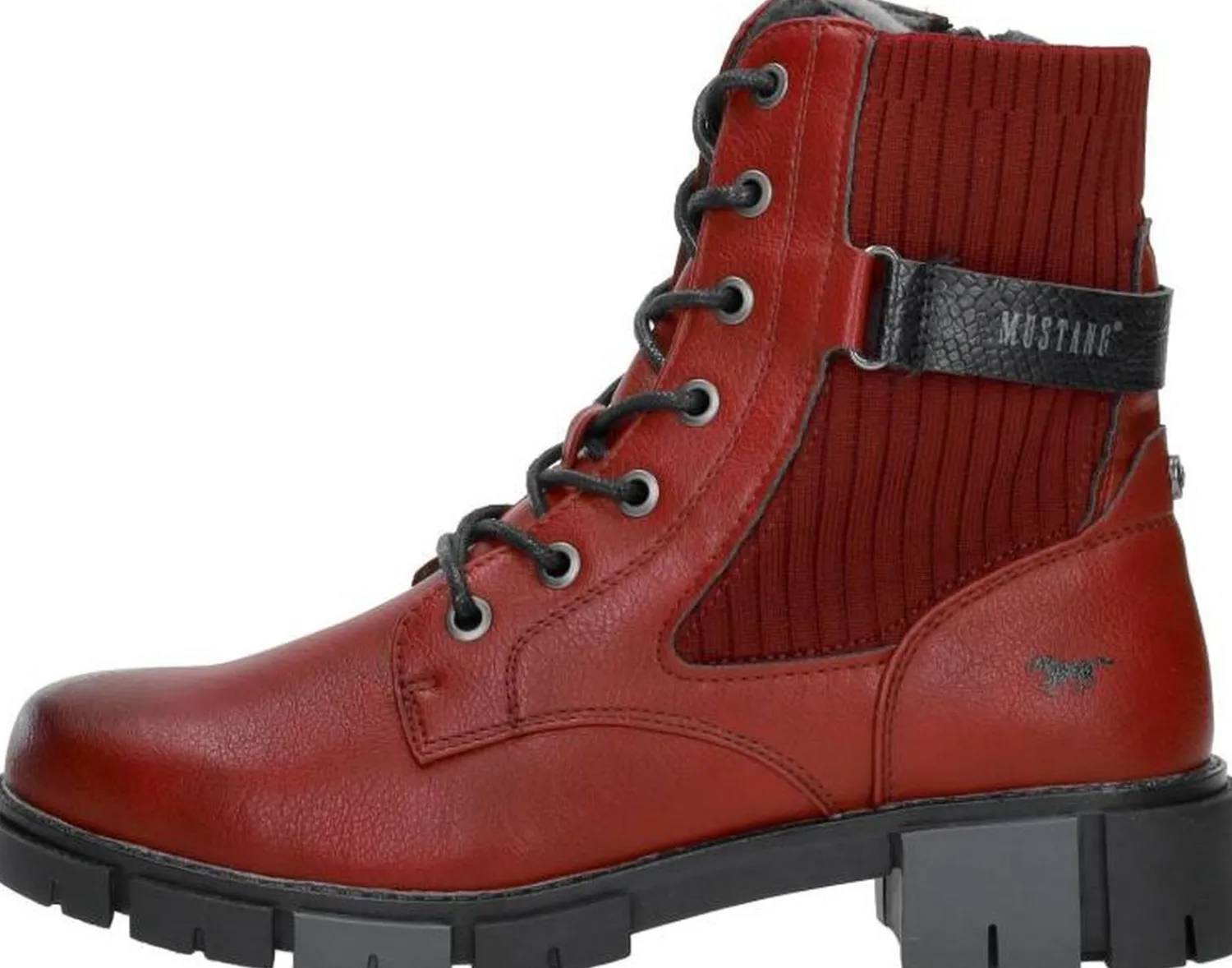Mustang Veterschoenen Hoog Rood Best