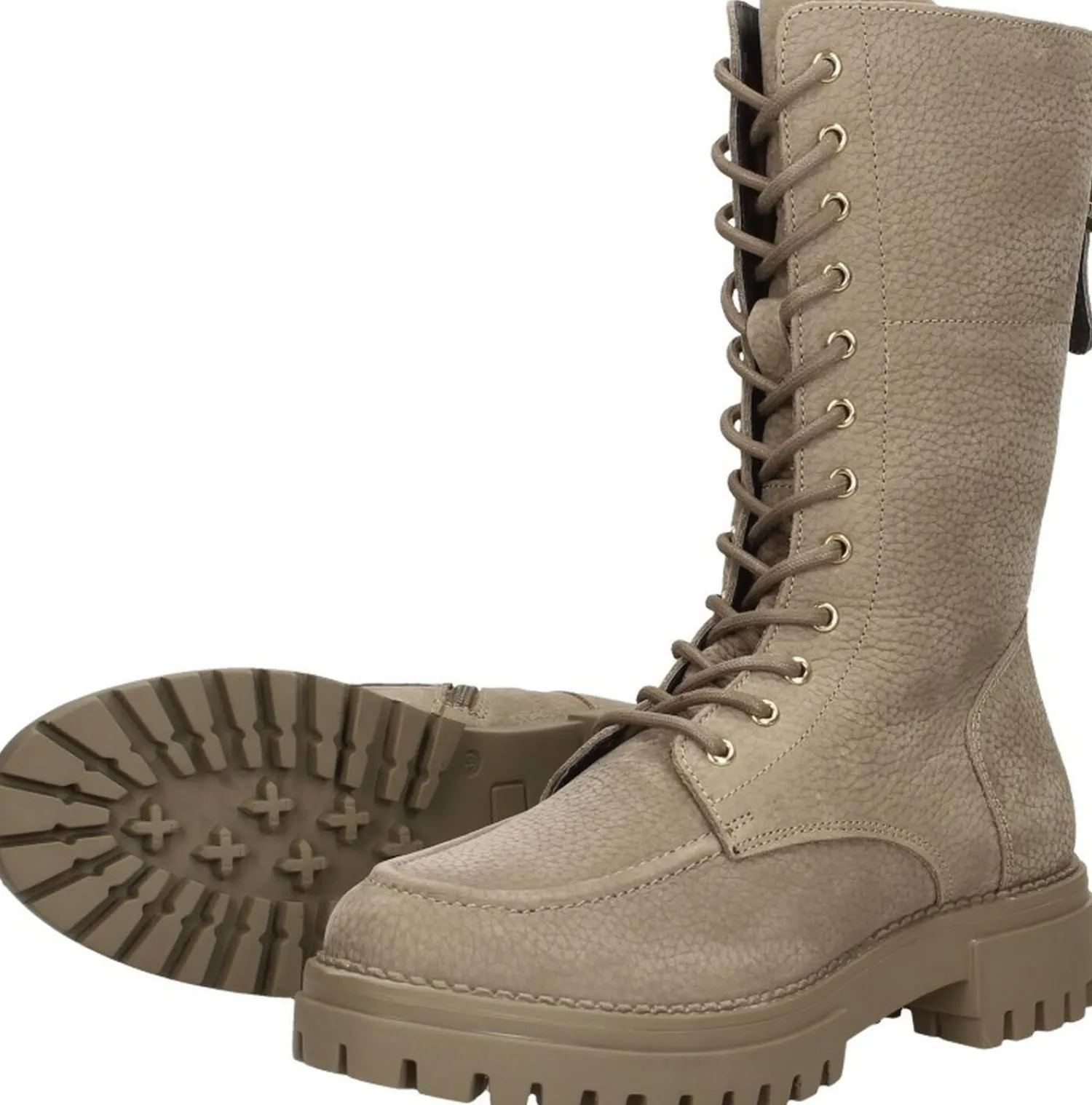Sub55 Veterschoenen Hoog Taupe Discount