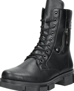 Rieker Veterschoenen hoog Zwart Hot