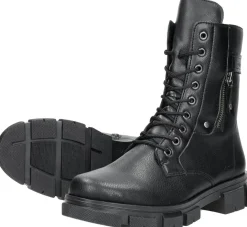 Rieker Veterschoenen hoog Zwart Hot