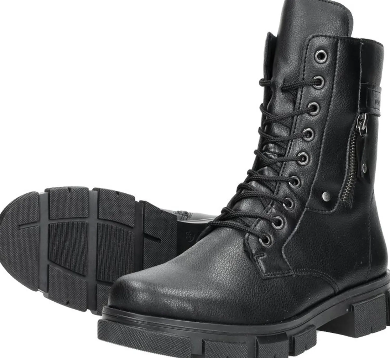 Rieker Veterschoenen hoog Zwart Hot