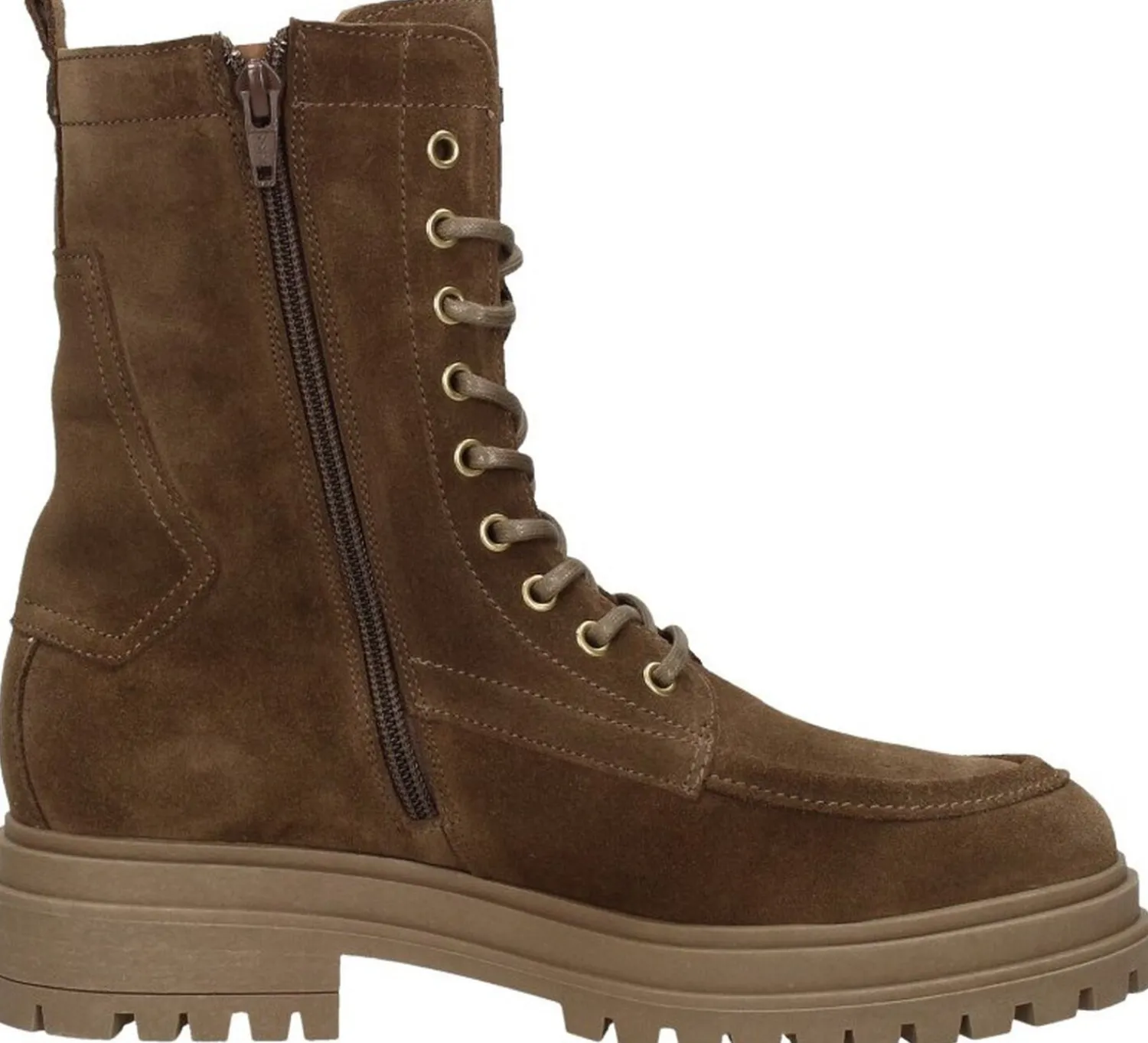 Red Rag Veterschoenen Hoog Taupe Fashion