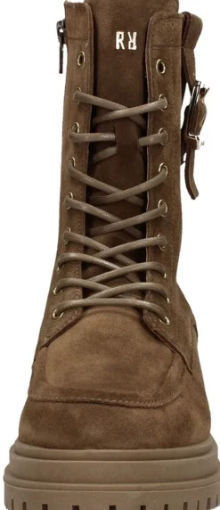 Red Rag Veterschoenen Hoog Taupe Fashion