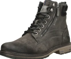 Mustang Veterschoenen Hoog Donkergrijs New