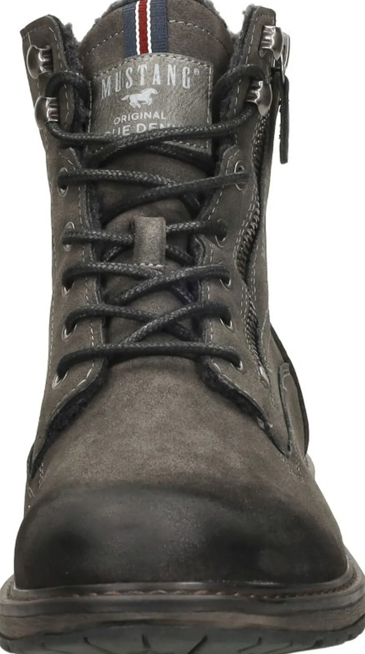 Mustang Veterschoenen Hoog Donkergrijs New