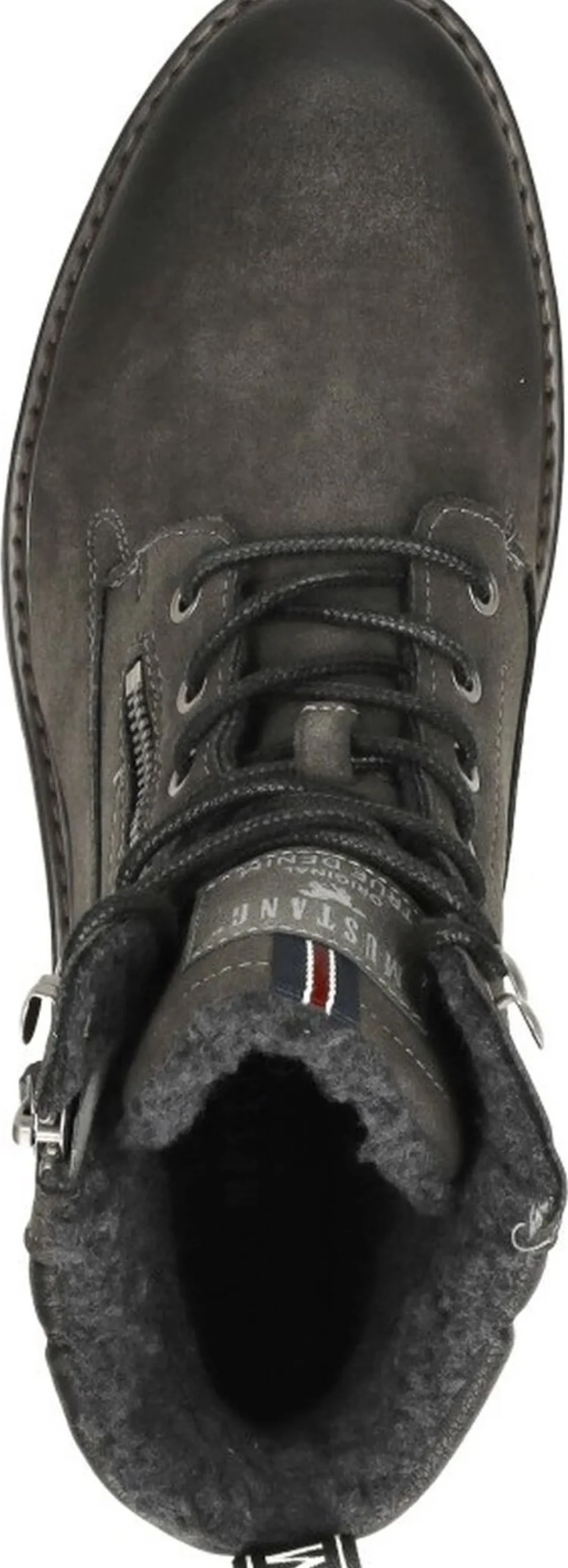 Mustang Veterschoenen Hoog Donkergrijs New