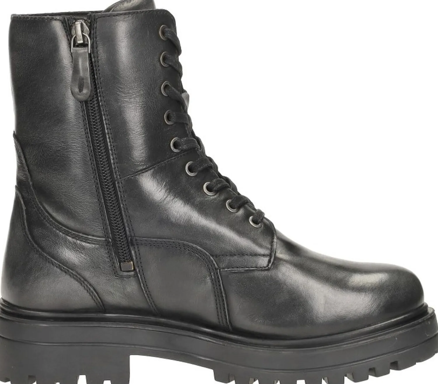 Sub55 Veterschoenen Hoog Zwart Outlet