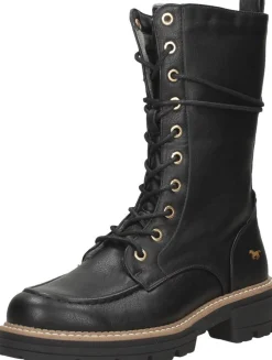 Mustang Veterschoenen Hoog Zwart Fashion