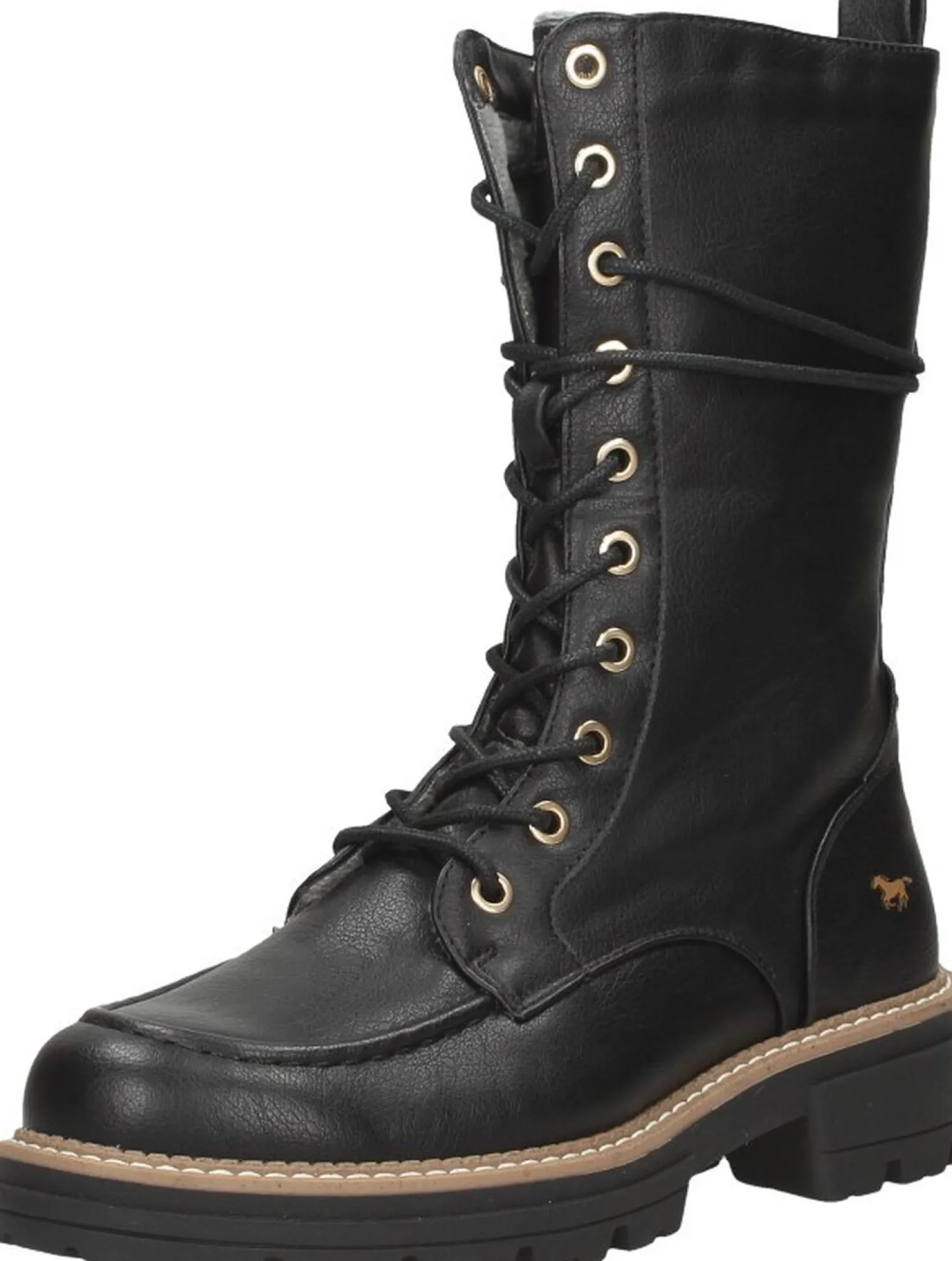 Mustang Veterschoenen Hoog Zwart Fashion