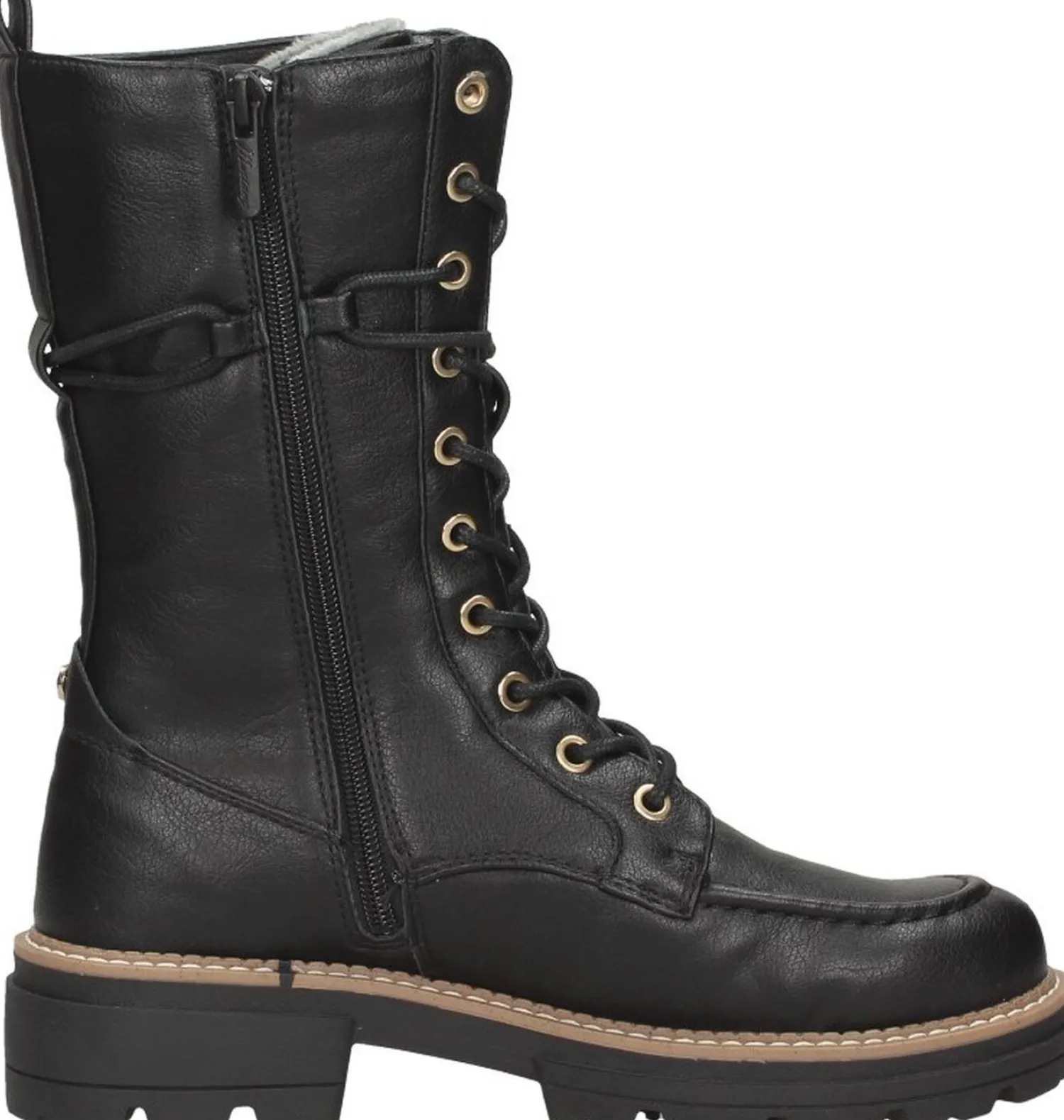 Mustang Veterschoenen Hoog Zwart Fashion