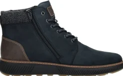 Rieker Veterschoenen Hoog Blauw Outlet