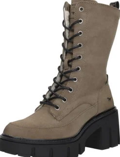 Mustang Veterschoenen Hoog Taupe New