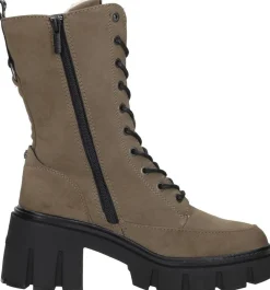 Mustang Veterschoenen Hoog Taupe New