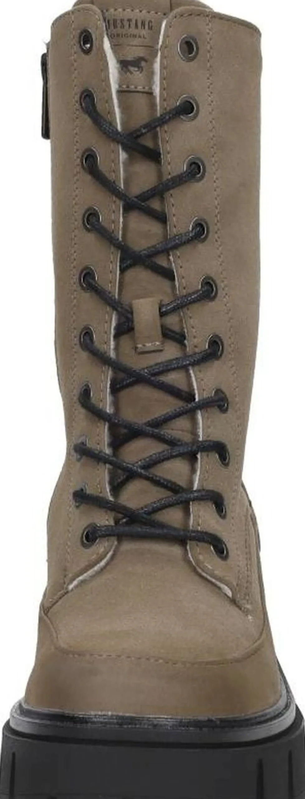 Mustang Veterschoenen Hoog Taupe New
