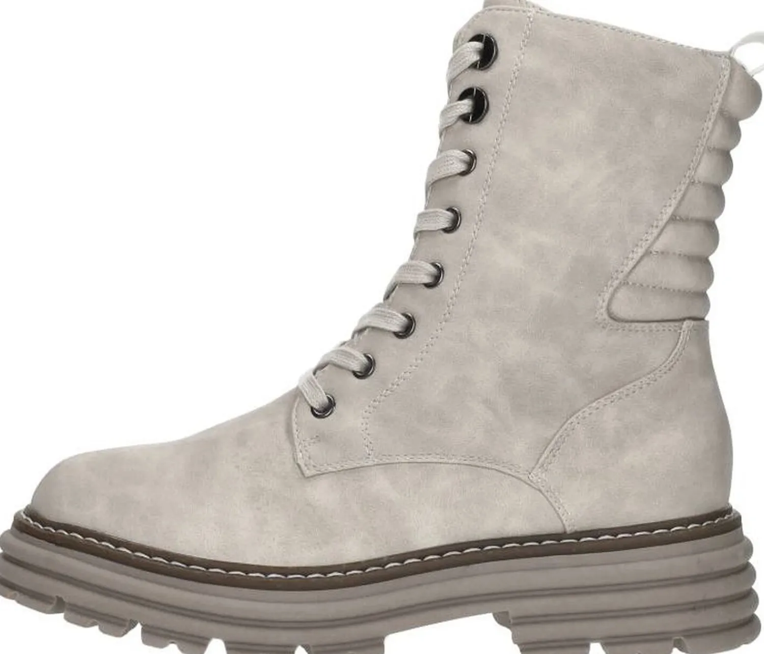 Sub55 Veterschoenen Hoog Gebroken wit Discount