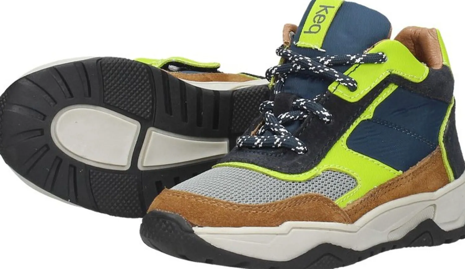 Keq Veterschoenen Hoog Cognac New