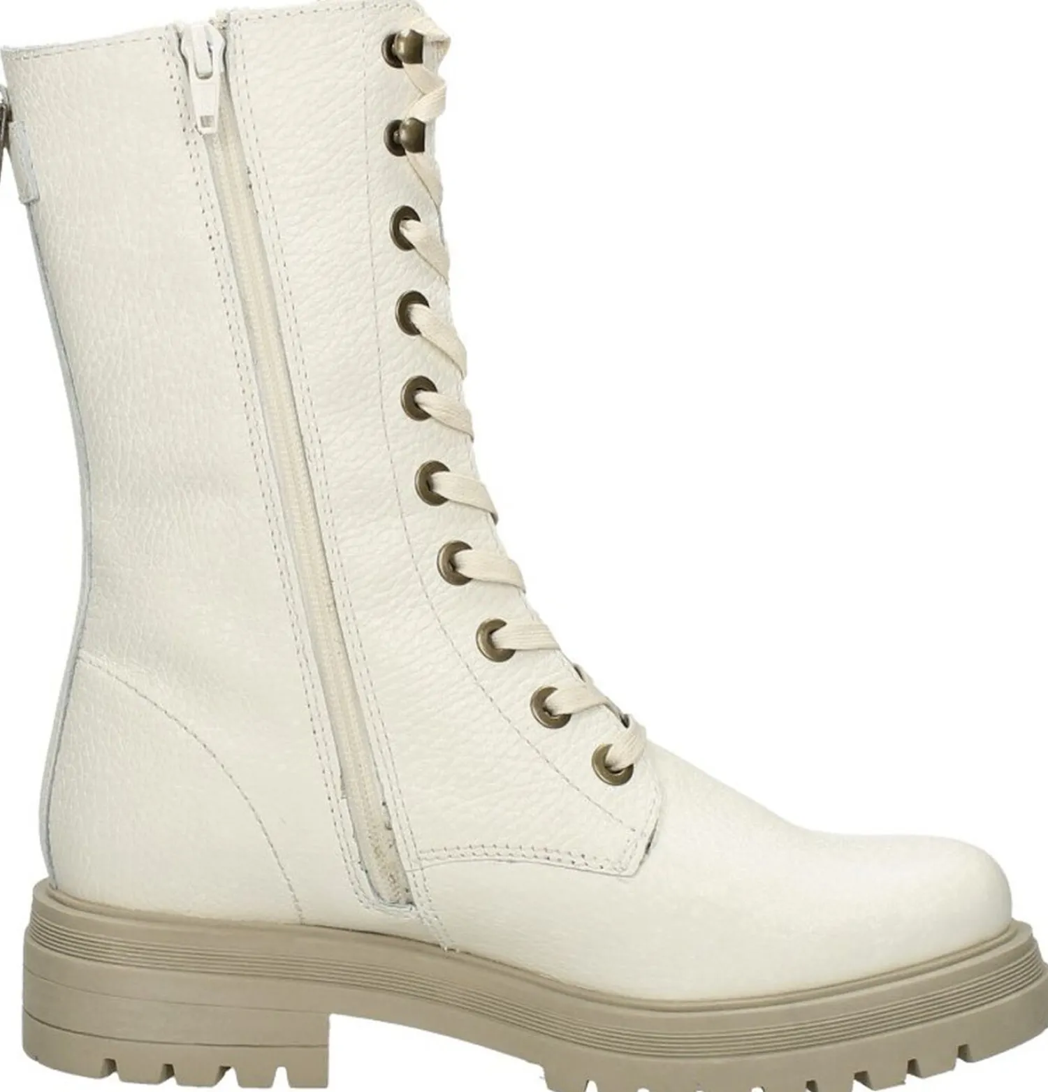 Sub55 Veterschoenen Hoog Gebroken wit Sale