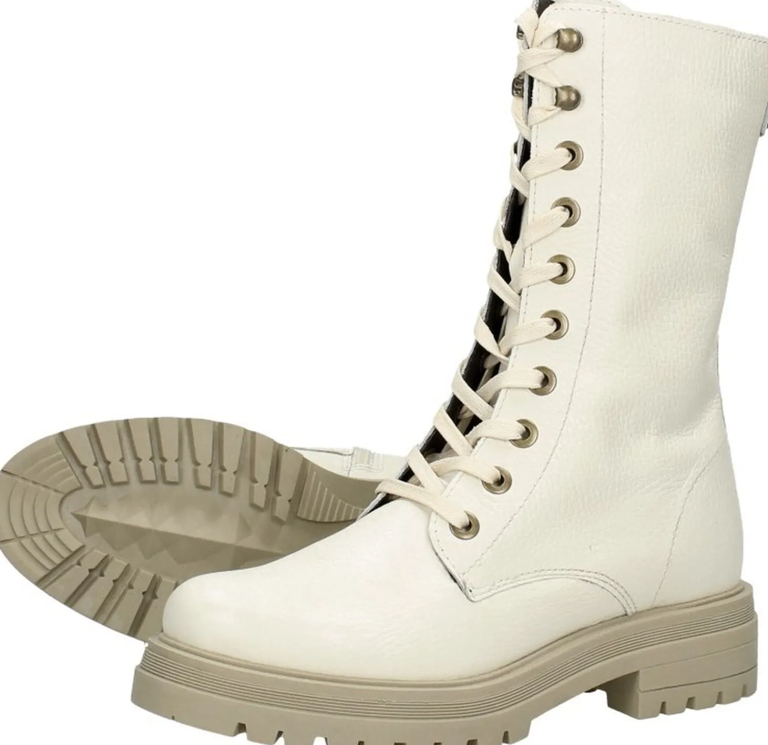 Sub55 Veterschoenen Hoog Gebroken wit Sale