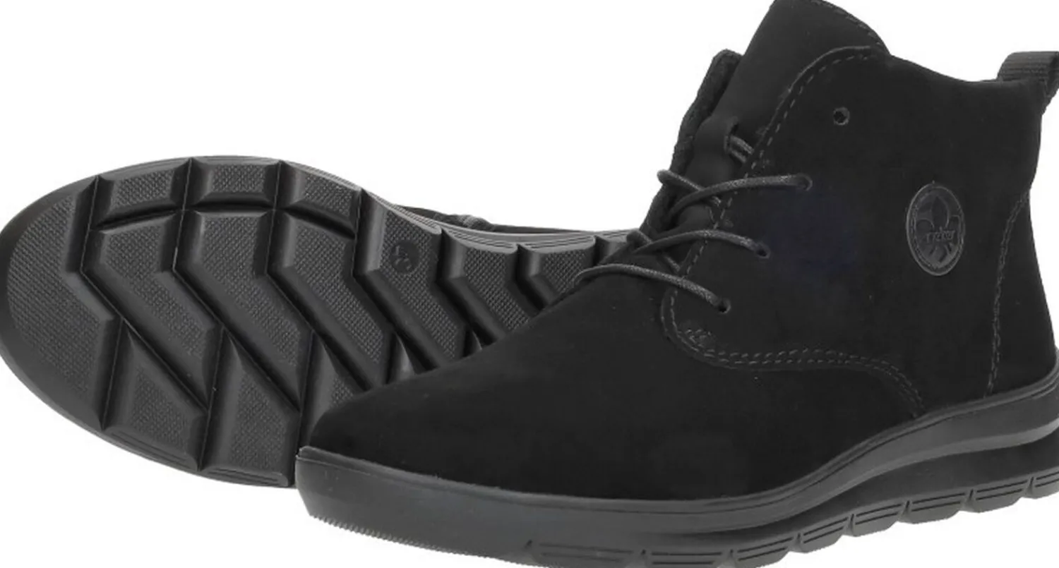 Rieker Veterschoenen Hoog Zwart Hot