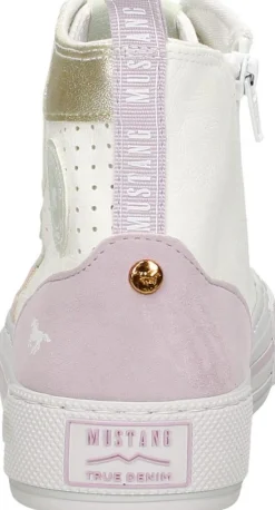Mustang Veterschoenen Hoog Wit Clearance