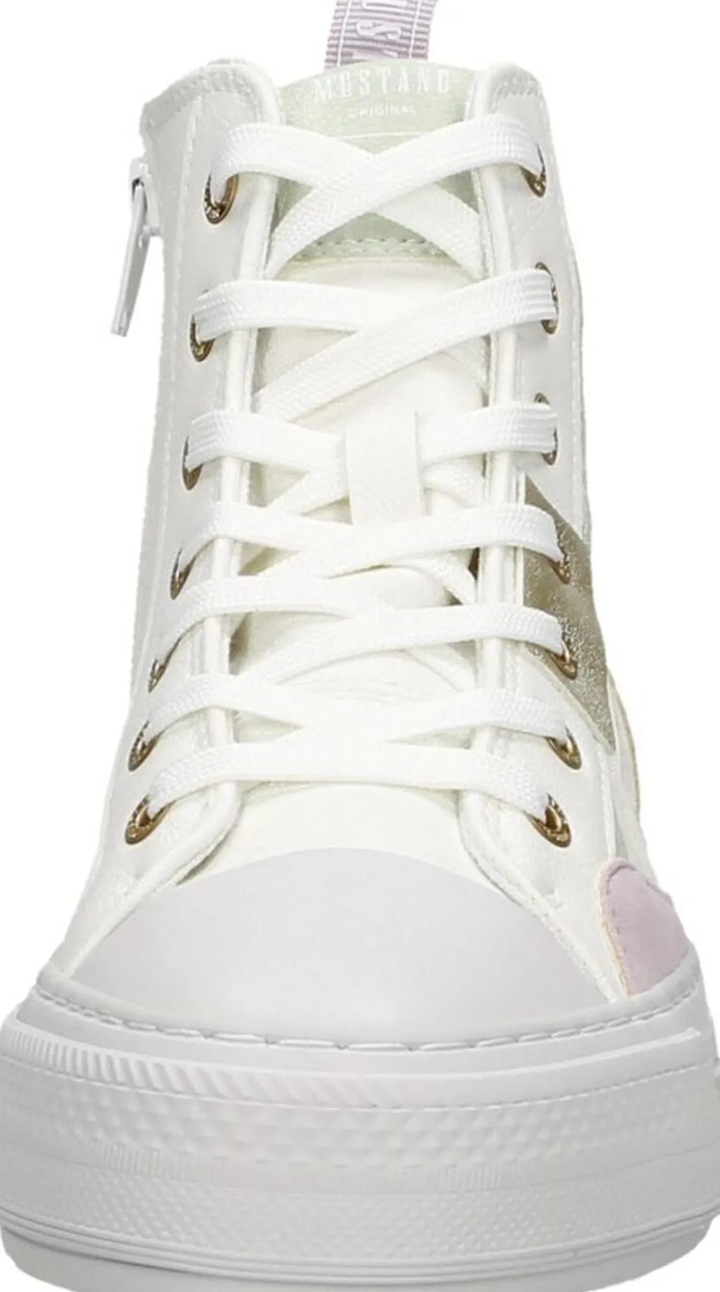 Mustang Veterschoenen Hoog Wit Clearance