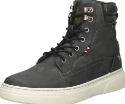Mustang Veterschoenen Hoog Donkergrijs Hot