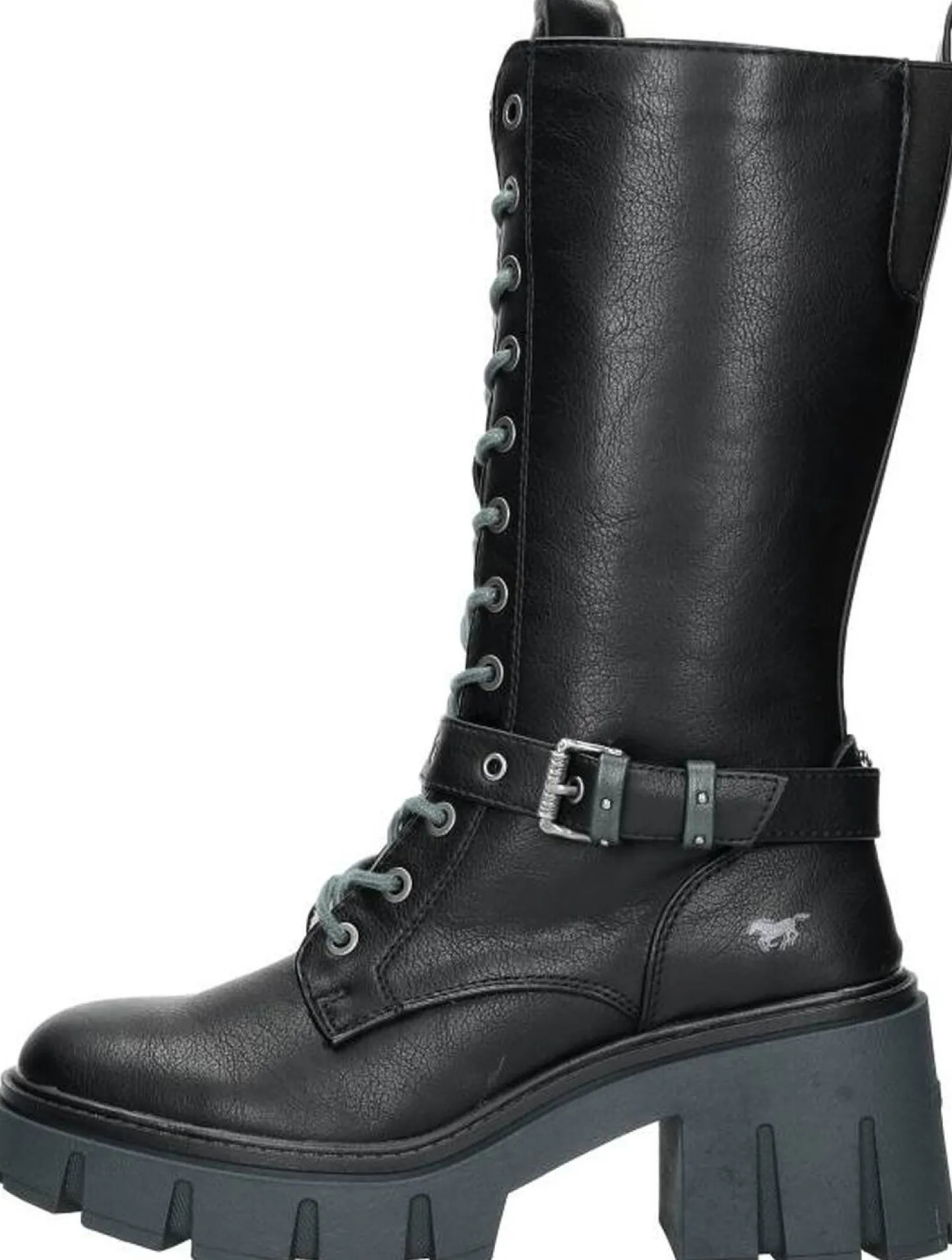 Mustang Veterschoenen Hoog Zwart Clearance