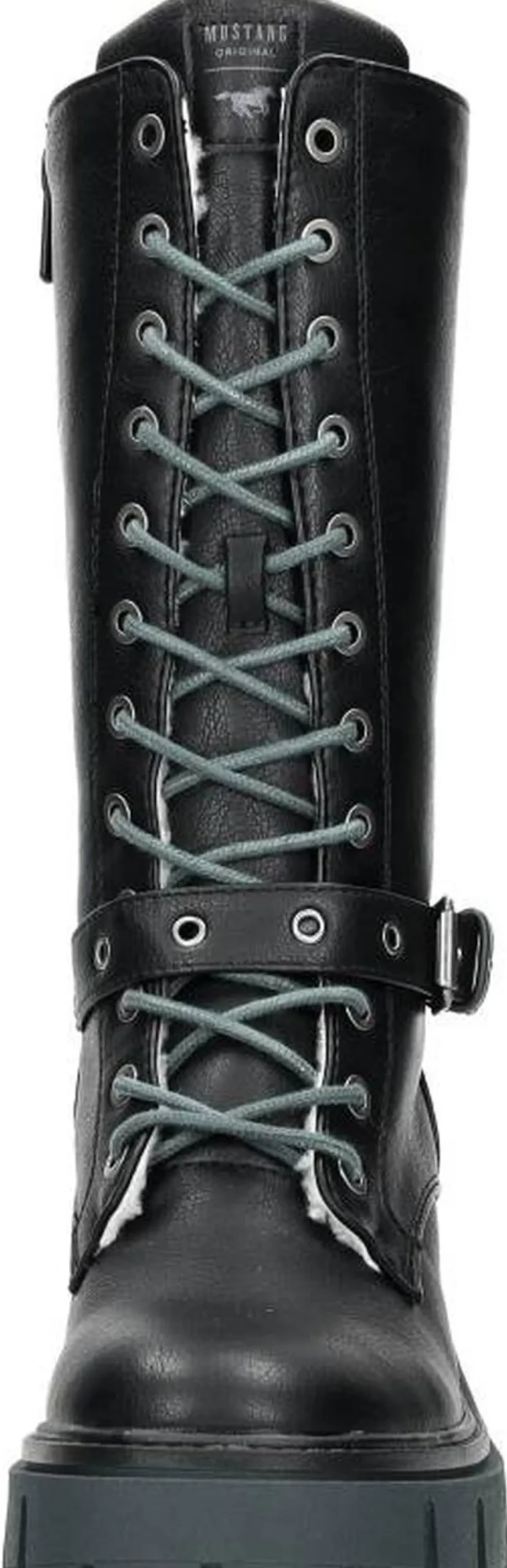 Mustang Veterschoenen Hoog Zwart Clearance