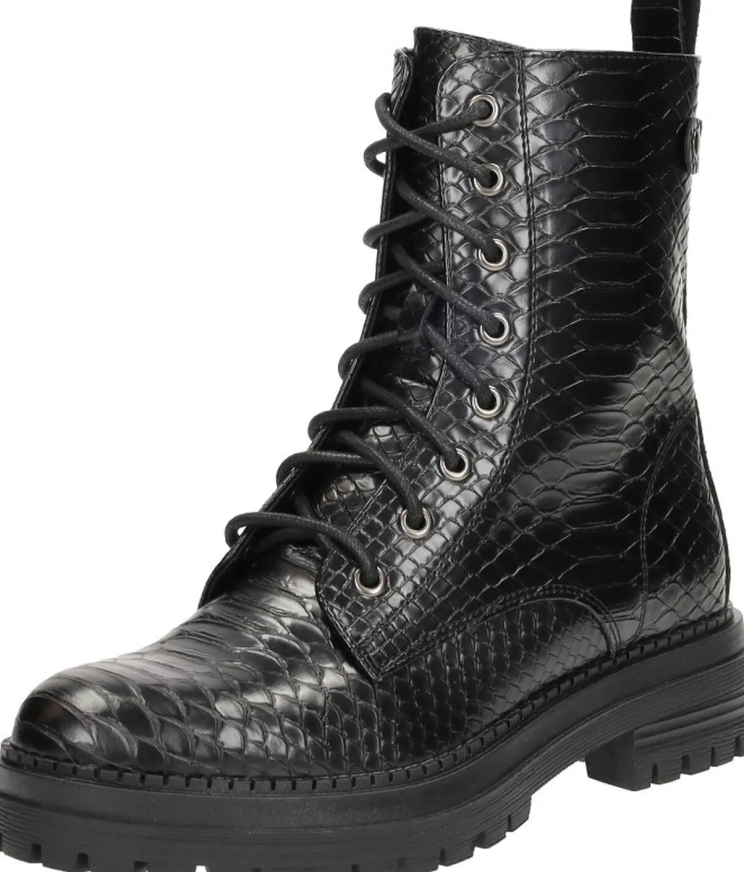 Sub55 Veterschoenen Hoog Zwart New