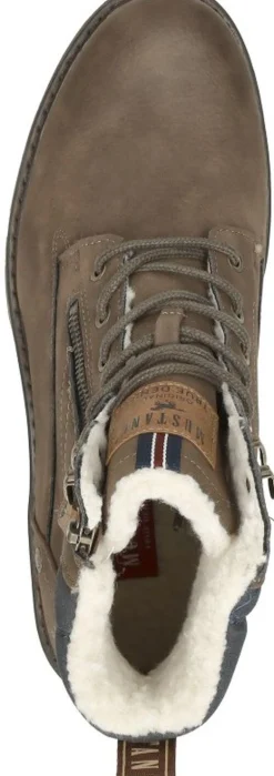 Mustang Veterschoenen Hoog Donkerbruin Hot