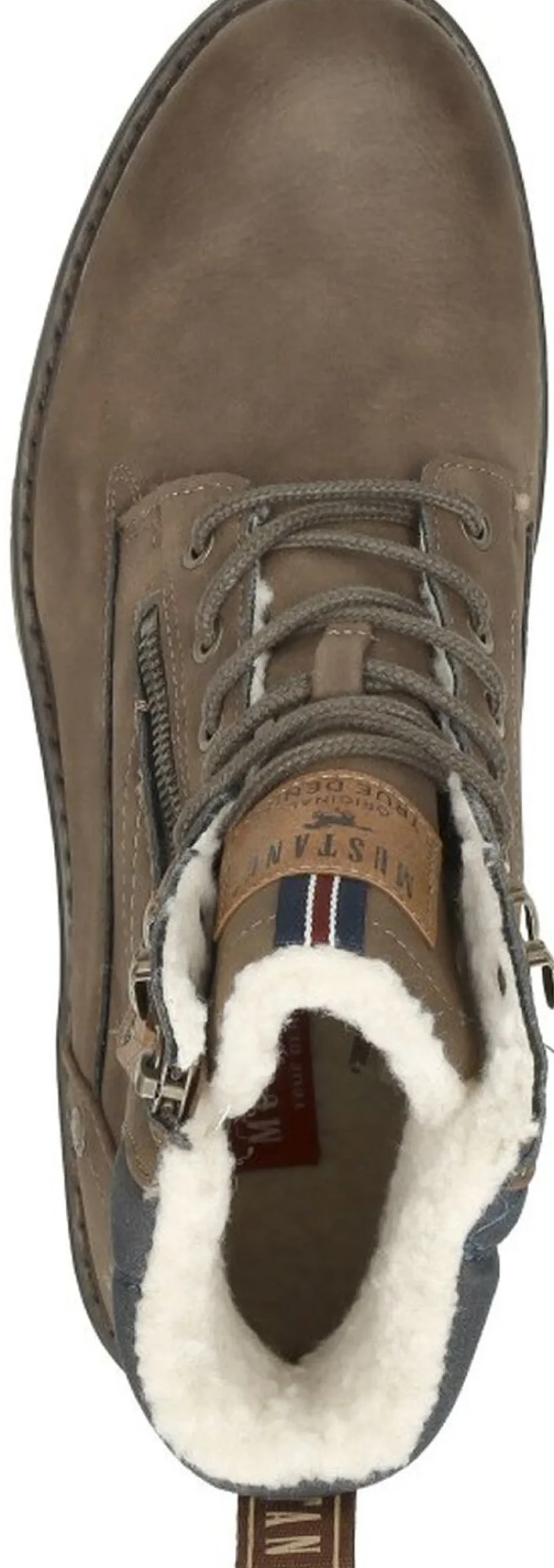 Mustang Veterschoenen Hoog Donkerbruin Hot