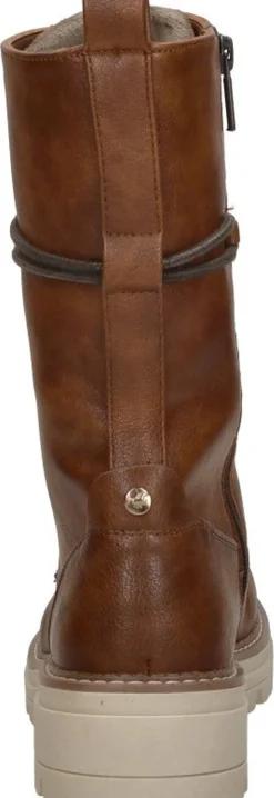 Mustang Veterschoenen Hoog Cognac Discount