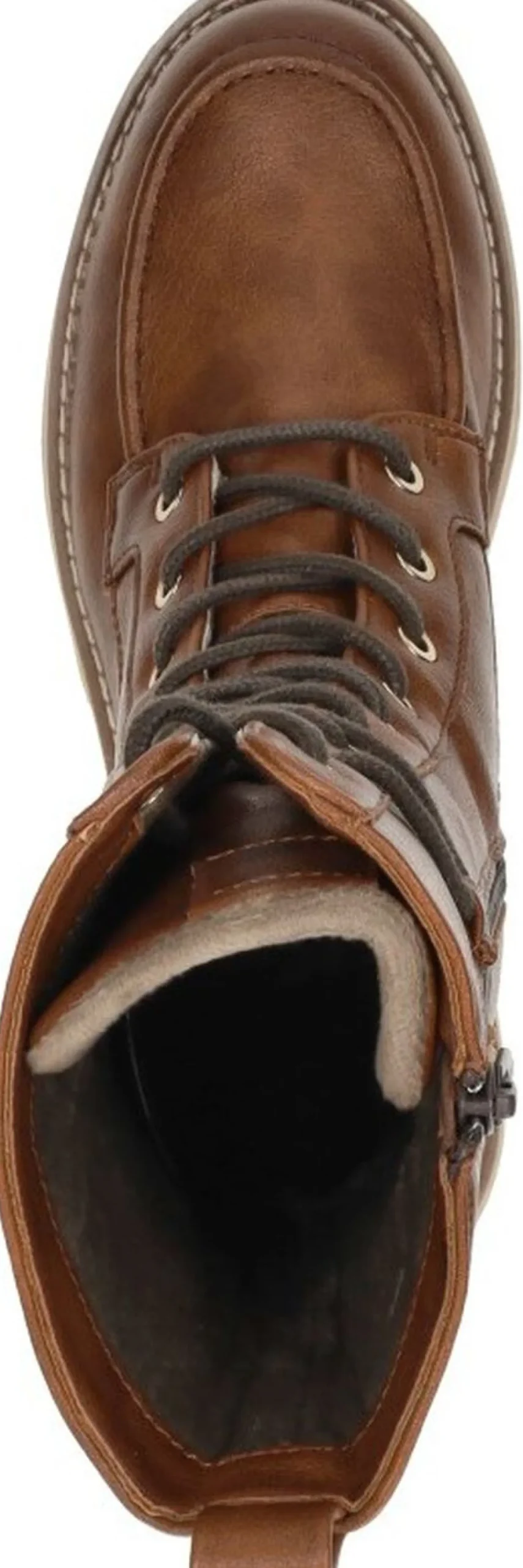 Mustang Veterschoenen Hoog Cognac Discount