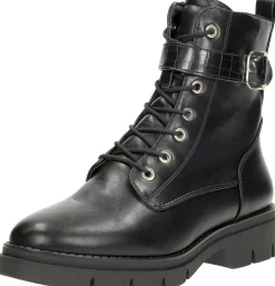 Tamaris Veterschoenen Hoog Zwart Fashion