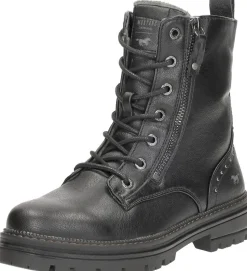 Mustang Veterschoenen Hoog Zwart Sale