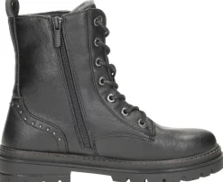 Mustang Veterschoenen Hoog Zwart Sale
