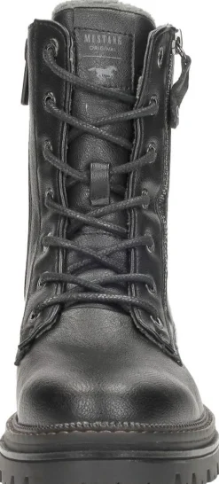 Mustang Veterschoenen Hoog Zwart Sale