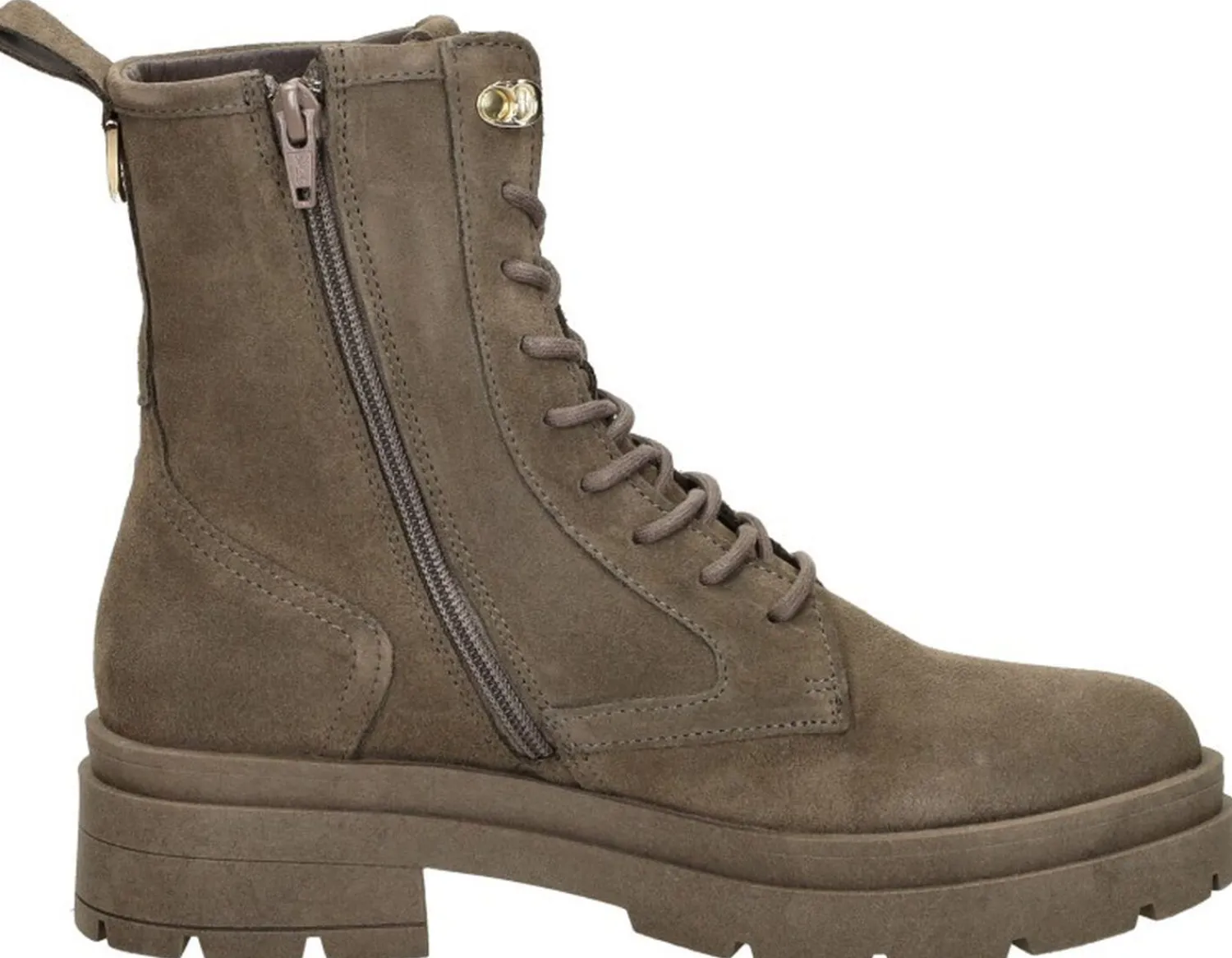 Red Rag Veterschoenen Hoog Taupe Fashion