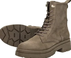 Red Rag Veterschoenen Hoog Taupe Fashion