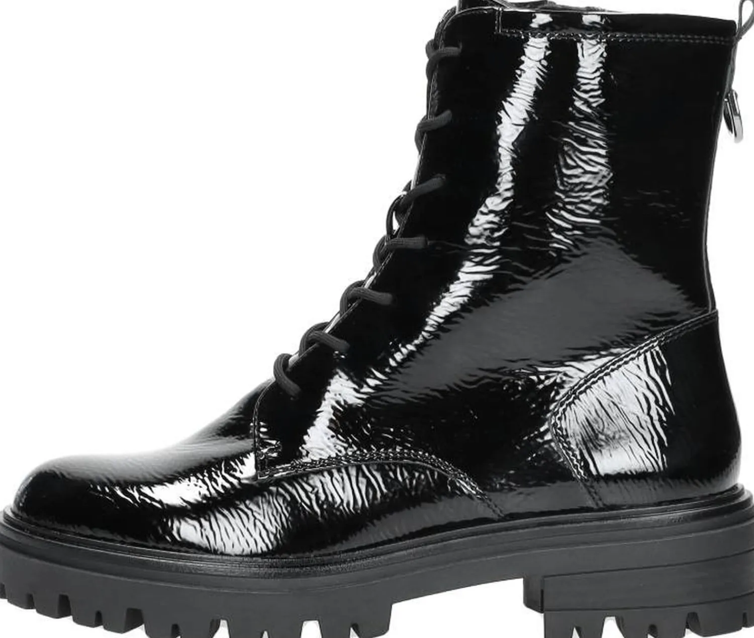 Tamaris Veterschoenen Hoog Zwart lak Online