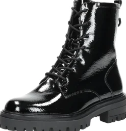 Tamaris Veterschoenen Hoog Zwart lak Online