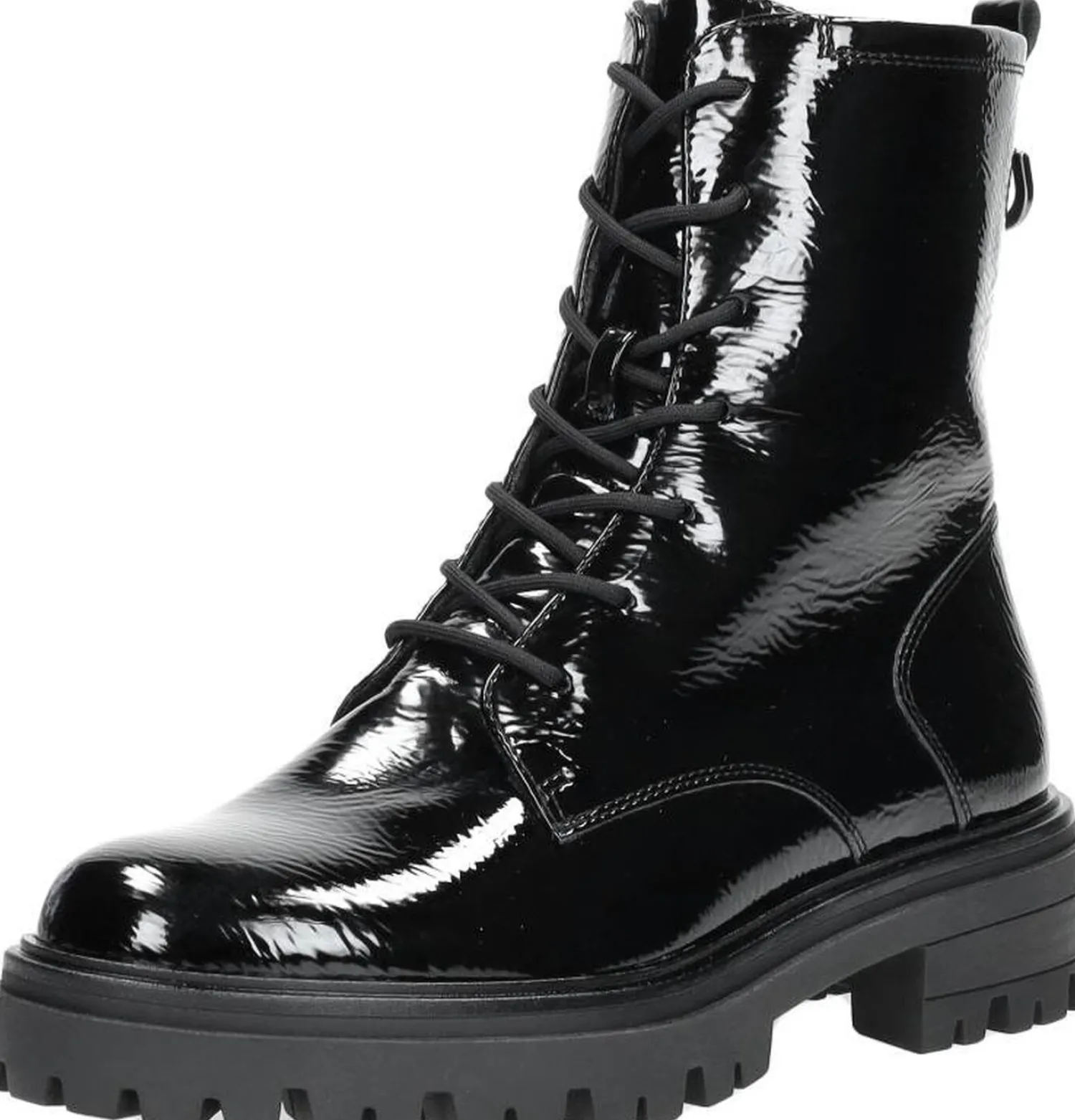 Tamaris Veterschoenen Hoog Zwart lak Online