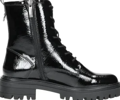 Tamaris Veterschoenen Hoog Zwart lak Online