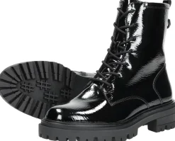 Tamaris Veterschoenen Hoog Zwart lak Online